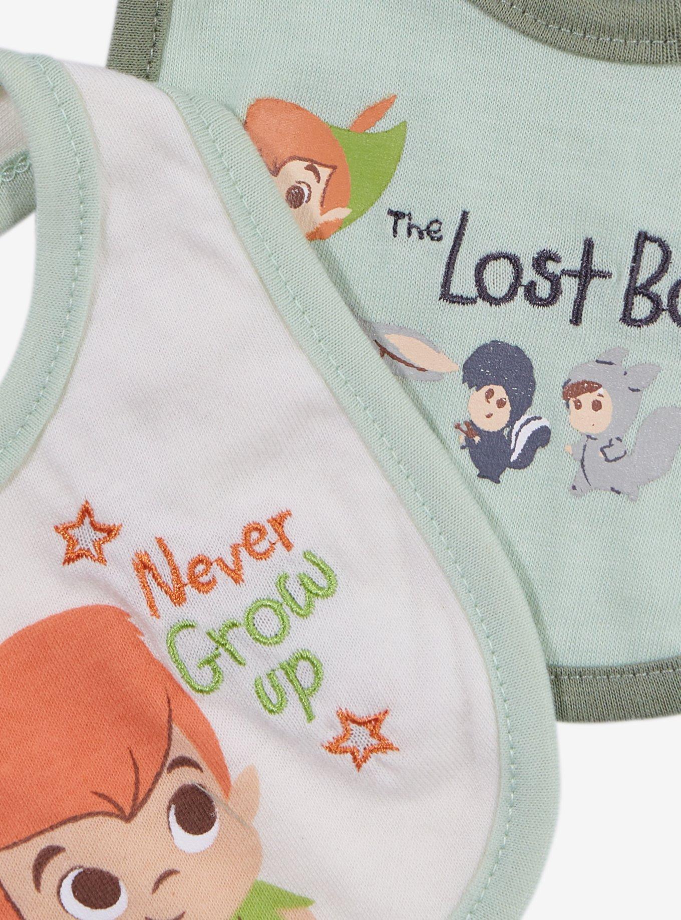 Disney Peter Pan Characters Bib Set - BoxLunch Exclusive, , alternate