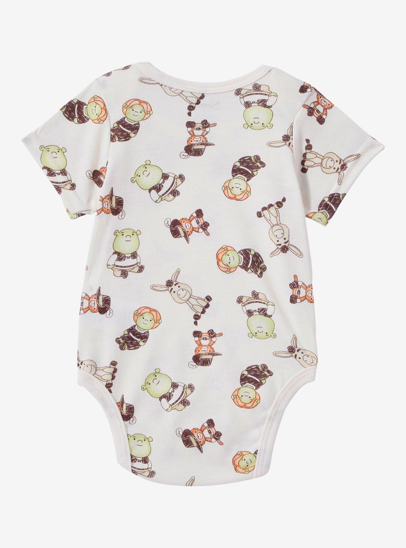 DreamWorks Shrek Characters Allover Print Infant One-Piece - BoxLunch Exclusive