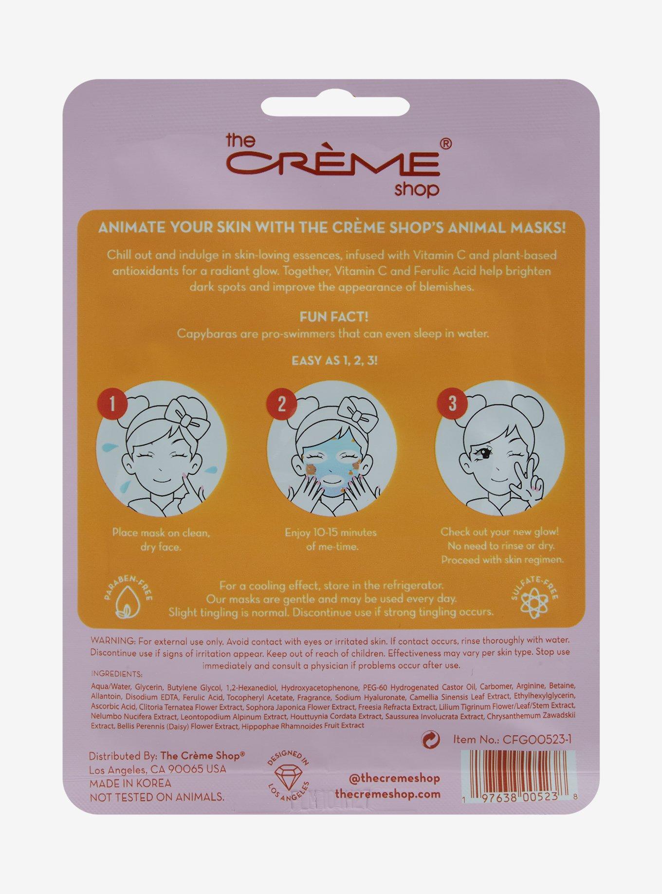 The Creme Shop Capybara Facial Sheet Mask, , alternate