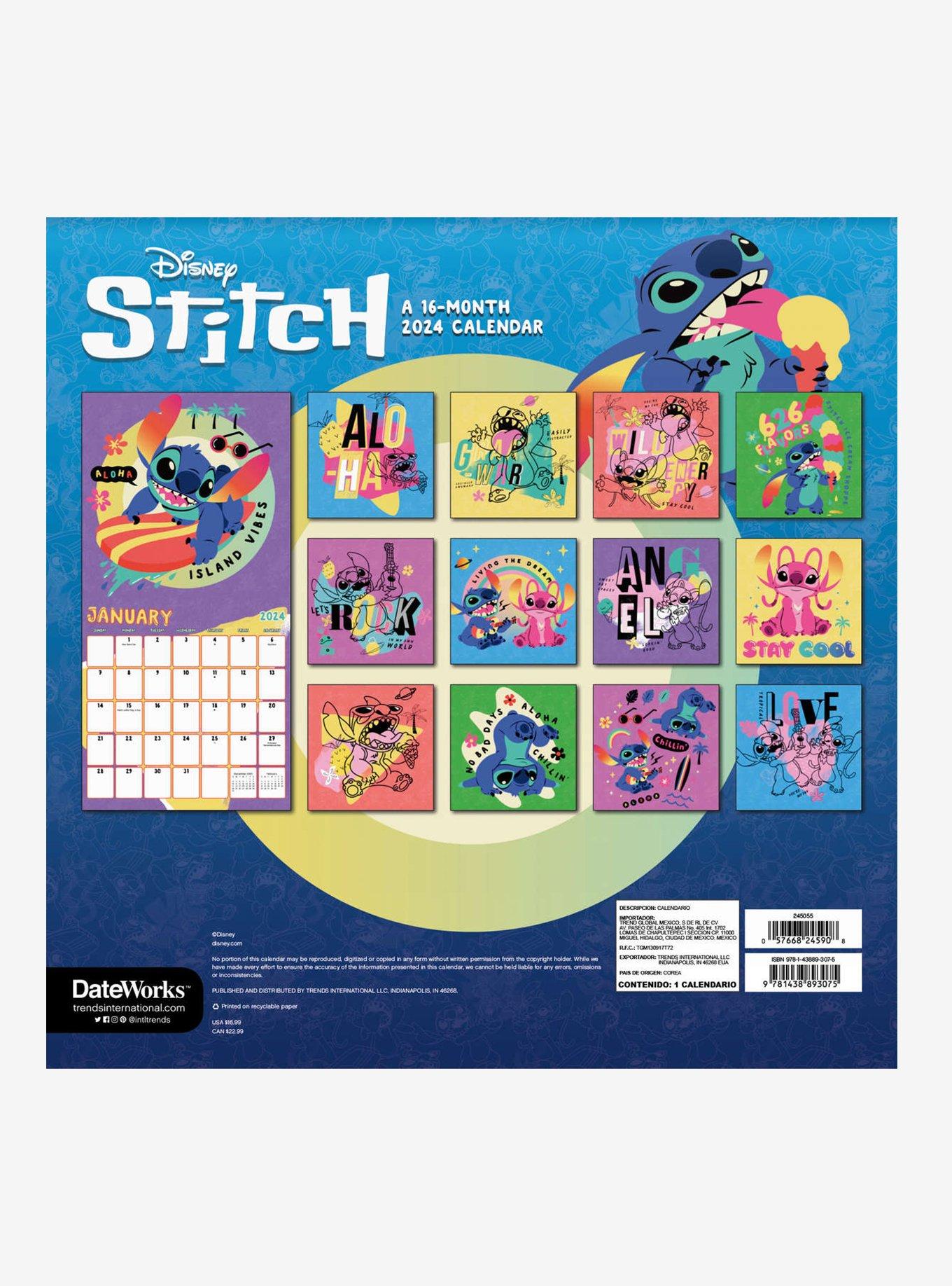 Disney Stitch 2024 Calendar, , alternate