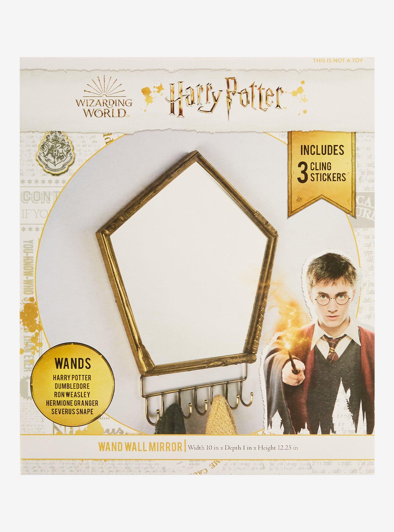 Harry Potter Gold Wands Mirror With Hooks, , alternate