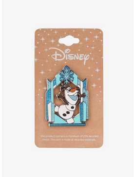 Disney Frozen Olaf Glitter Snowflake Enamel Pin - BoxLunch Exclusive, , hi-res