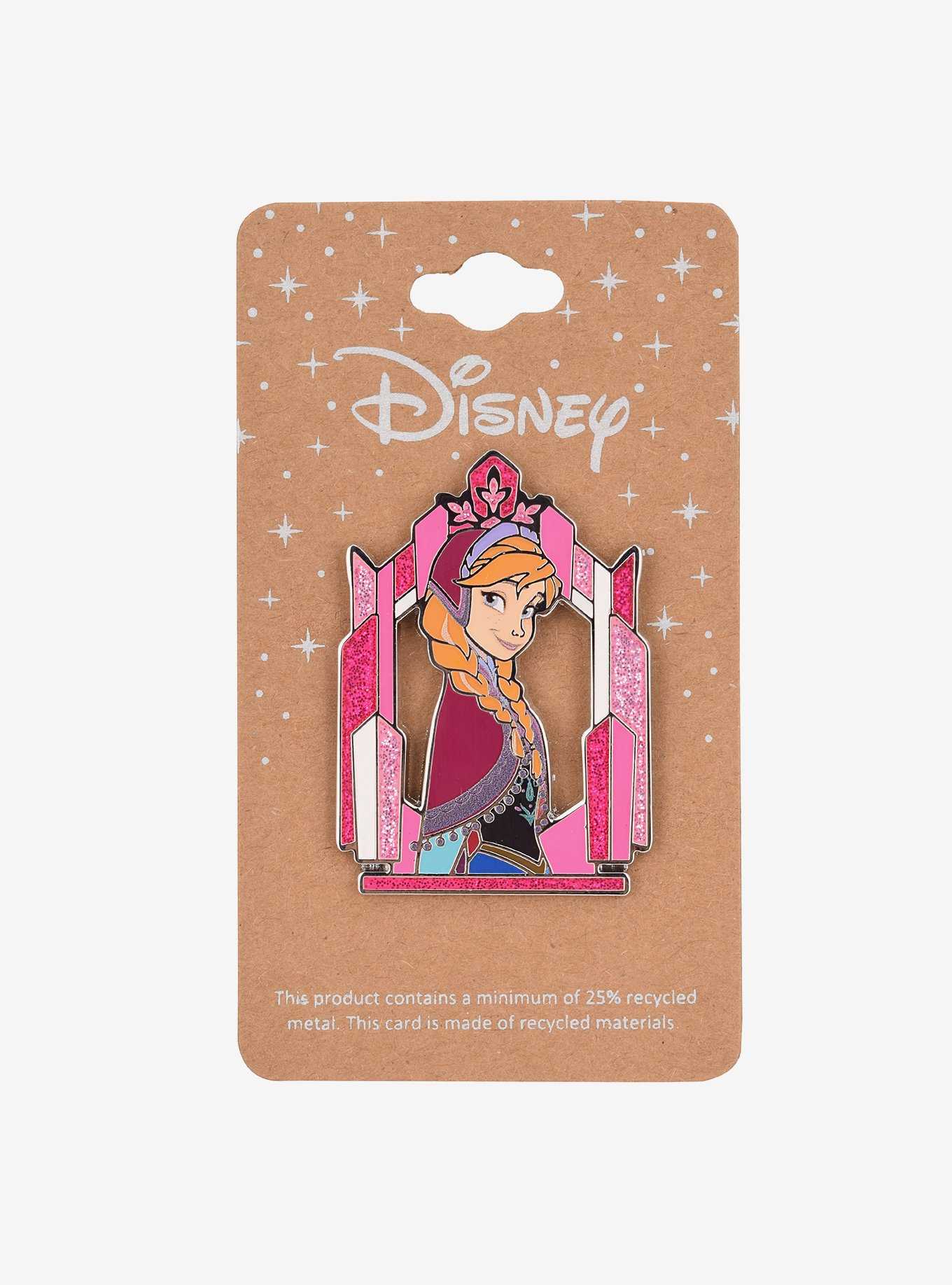 Disney Frozen Anna Glitter Frame Enamel Pin - BoxLunch Exclusive, , hi-res