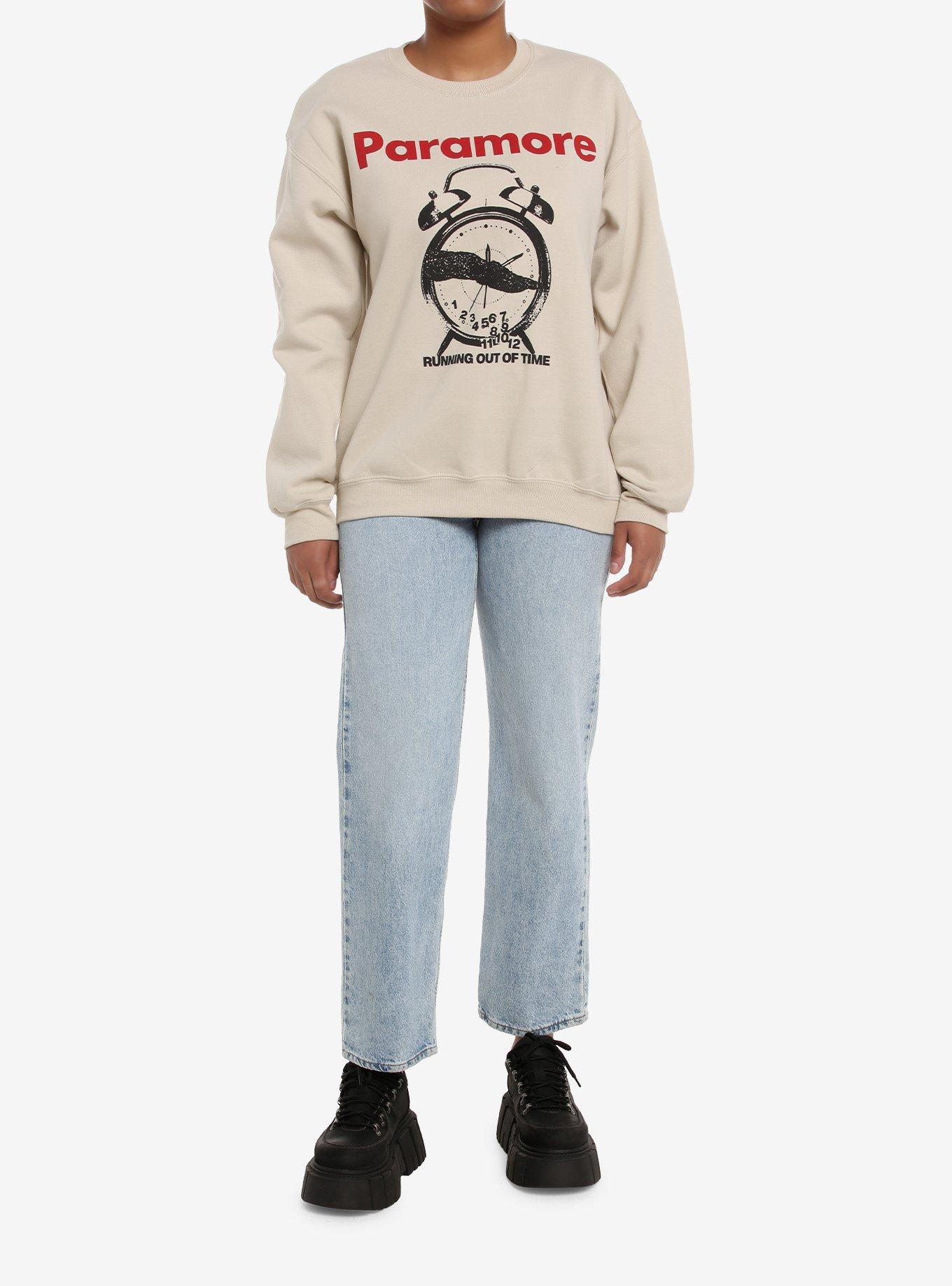 Paramore Running Out Of Time Girls Sweatshirt, CREAM, alternate