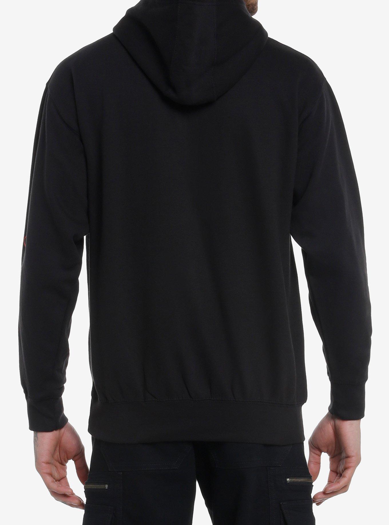 Bad Omens Red Moth Hoodie, BLACK, alternate