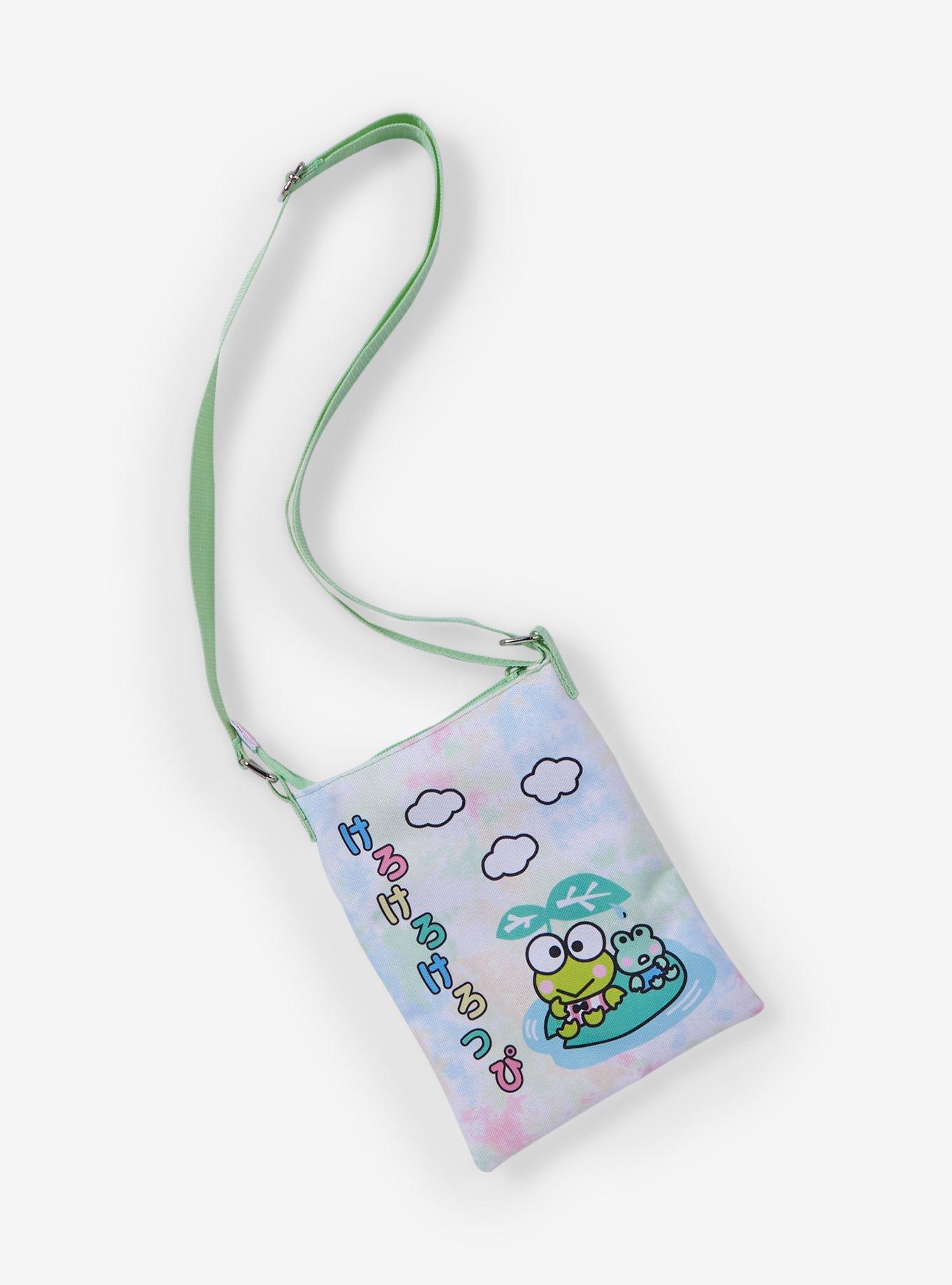 Keroppi Crayon Passport Crossbody Bag, , alternate