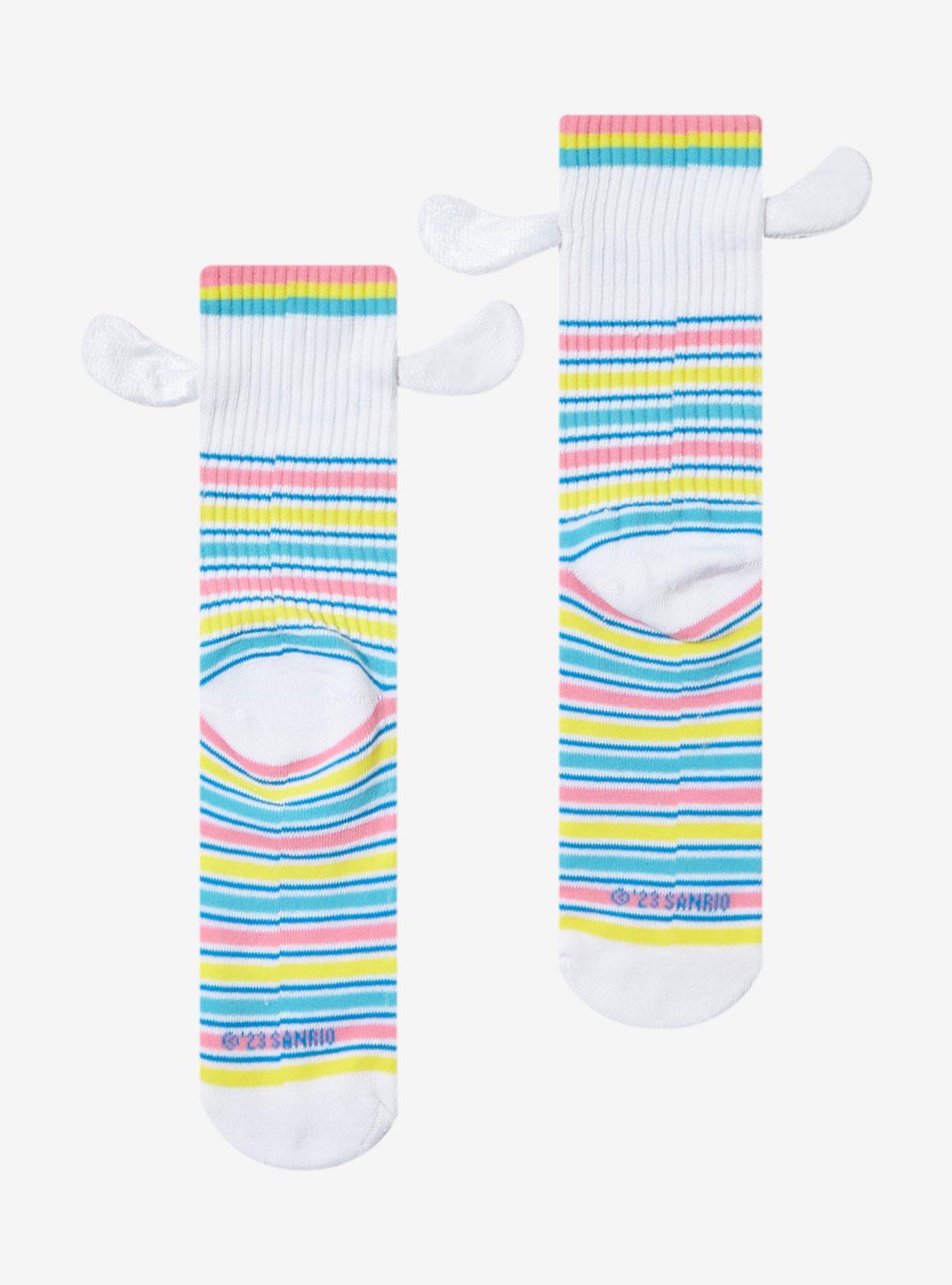 Cinnamoroll 3D Ears Stripe Crew Socks, , alternate