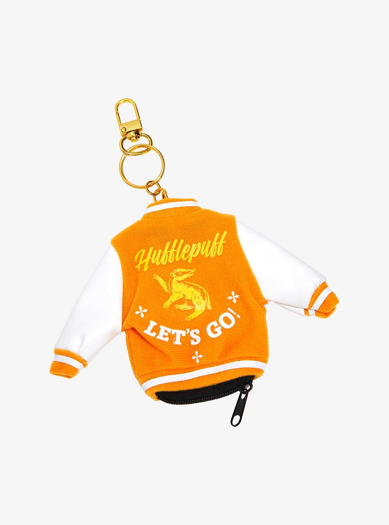 Harry Potter Hufflepuff Varsity Jacket Coin Purse Keychain - BoxLunch Exclusive, , hi-res