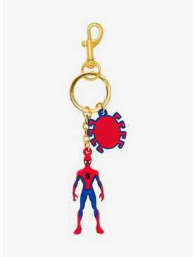 Loungefly Marvel Spider-Man Multi-Charm Keychain - BoxLunch Exclusive, , hi-res
