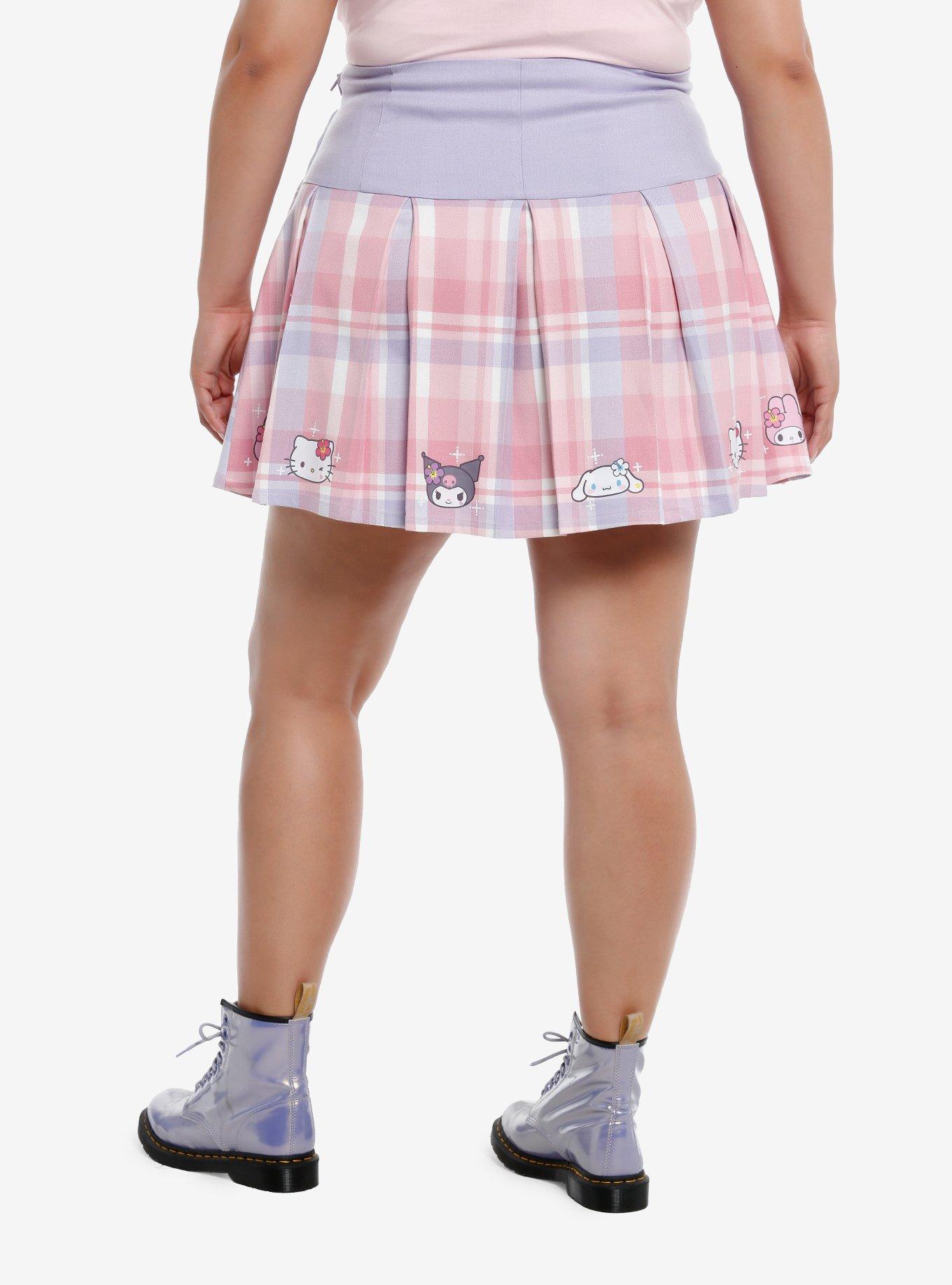 Hello Kitty And Friends Kogyaru Double-Breasted Skirt Plus Size, MULTI, alternate