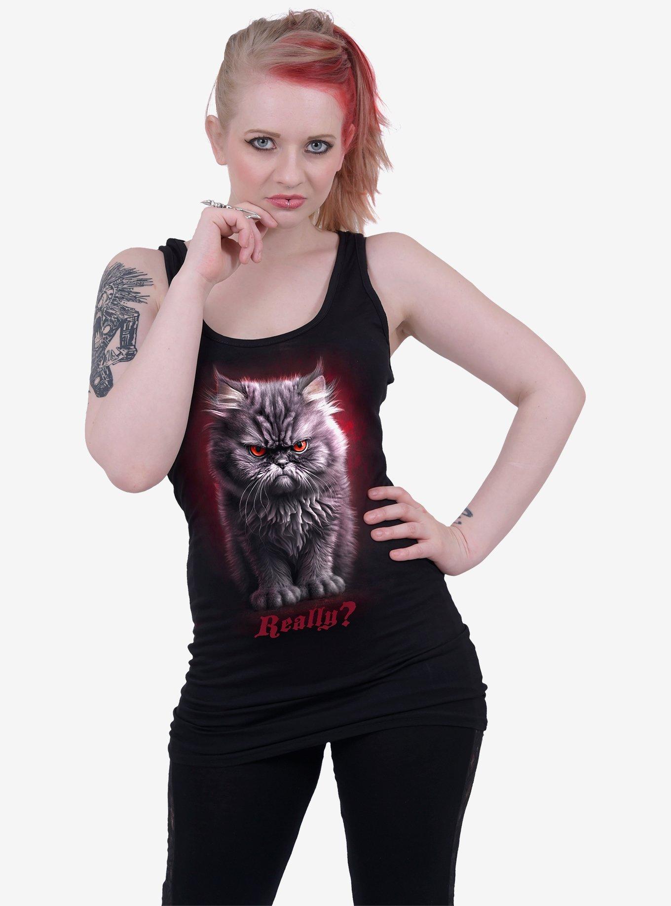 Spiral Anger Management Razor Back Tank Top, , hi-res