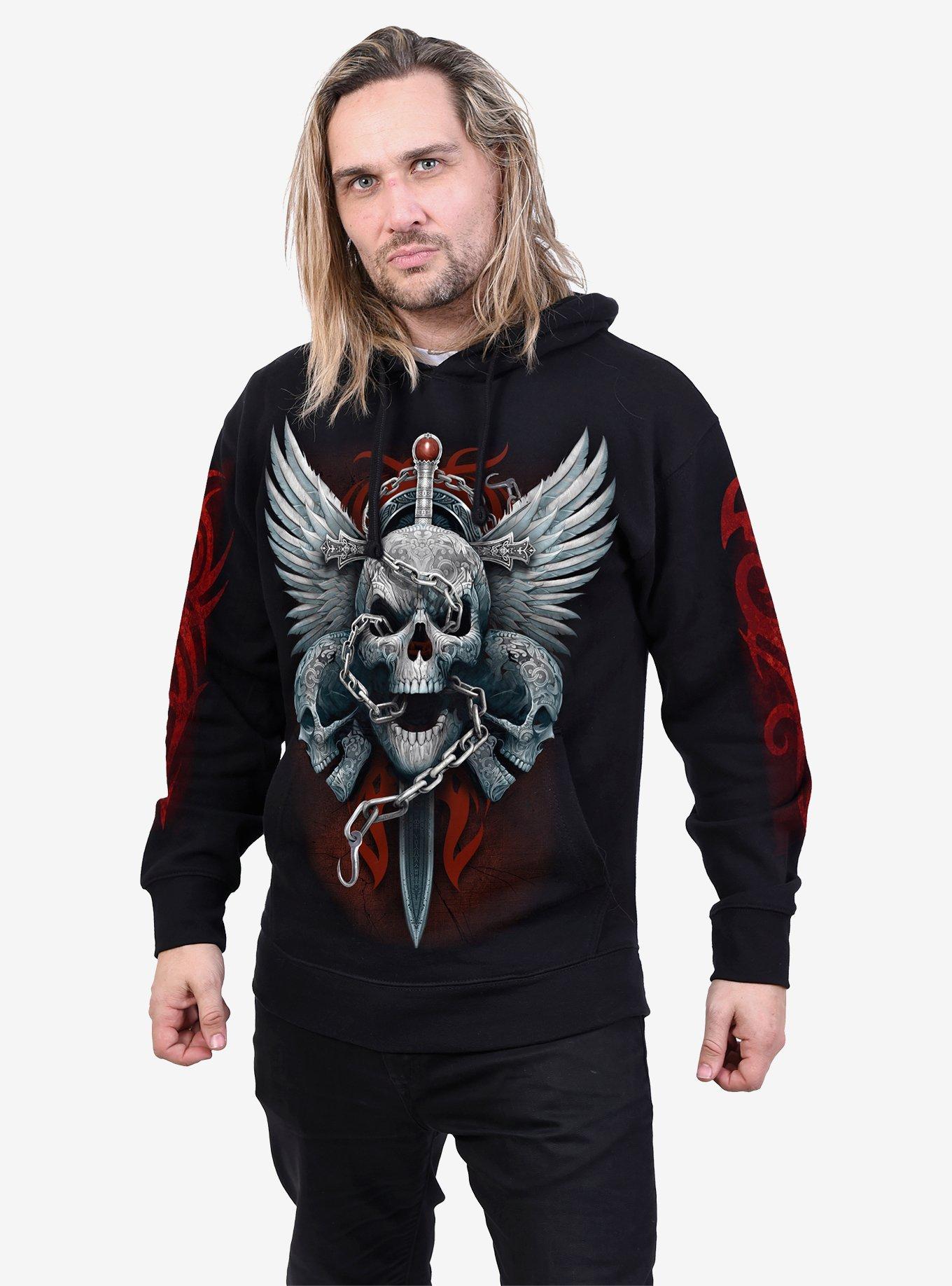 Spiral Enchained Soul Hoodie, BLACK, alternate