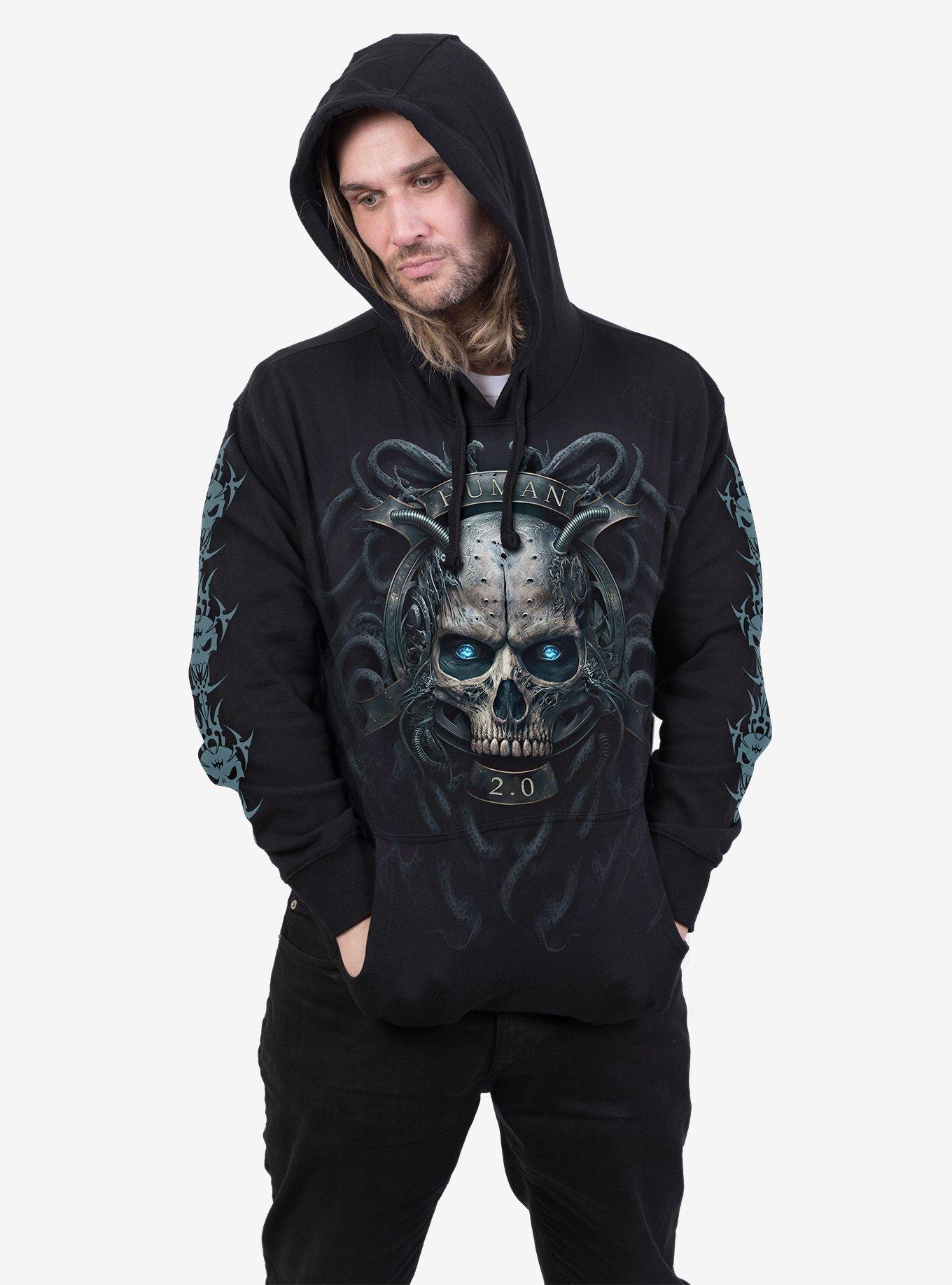 Spiral Human 2.0 Hoodie, BLACK, alternate