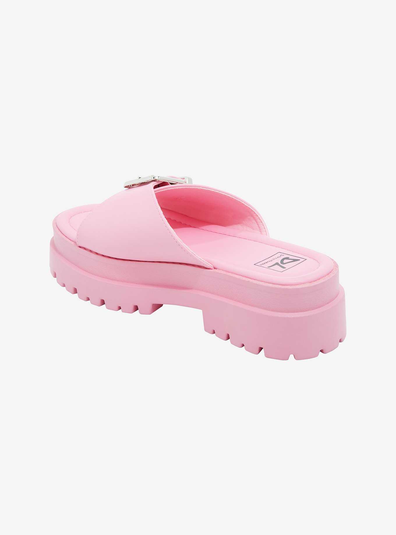 Dirty Laundry Pink Buckle Sandals, , hi-res