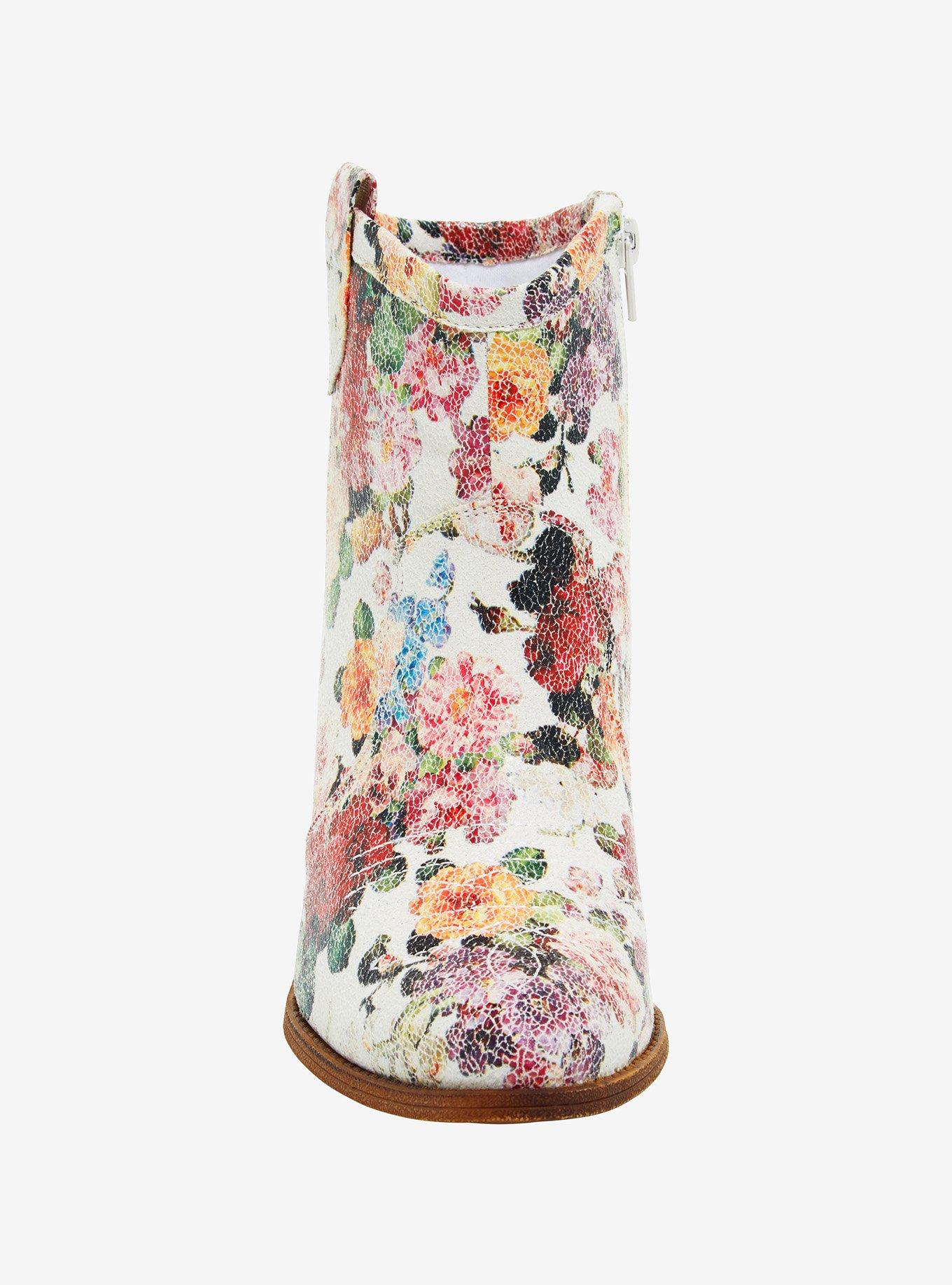 Dirty Laundry Baby Blue Floral Combat Boots, MULTI, alternate