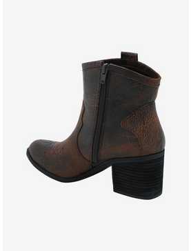Dirty Laundry Brown Cowboy Ankle Boots, , hi-res