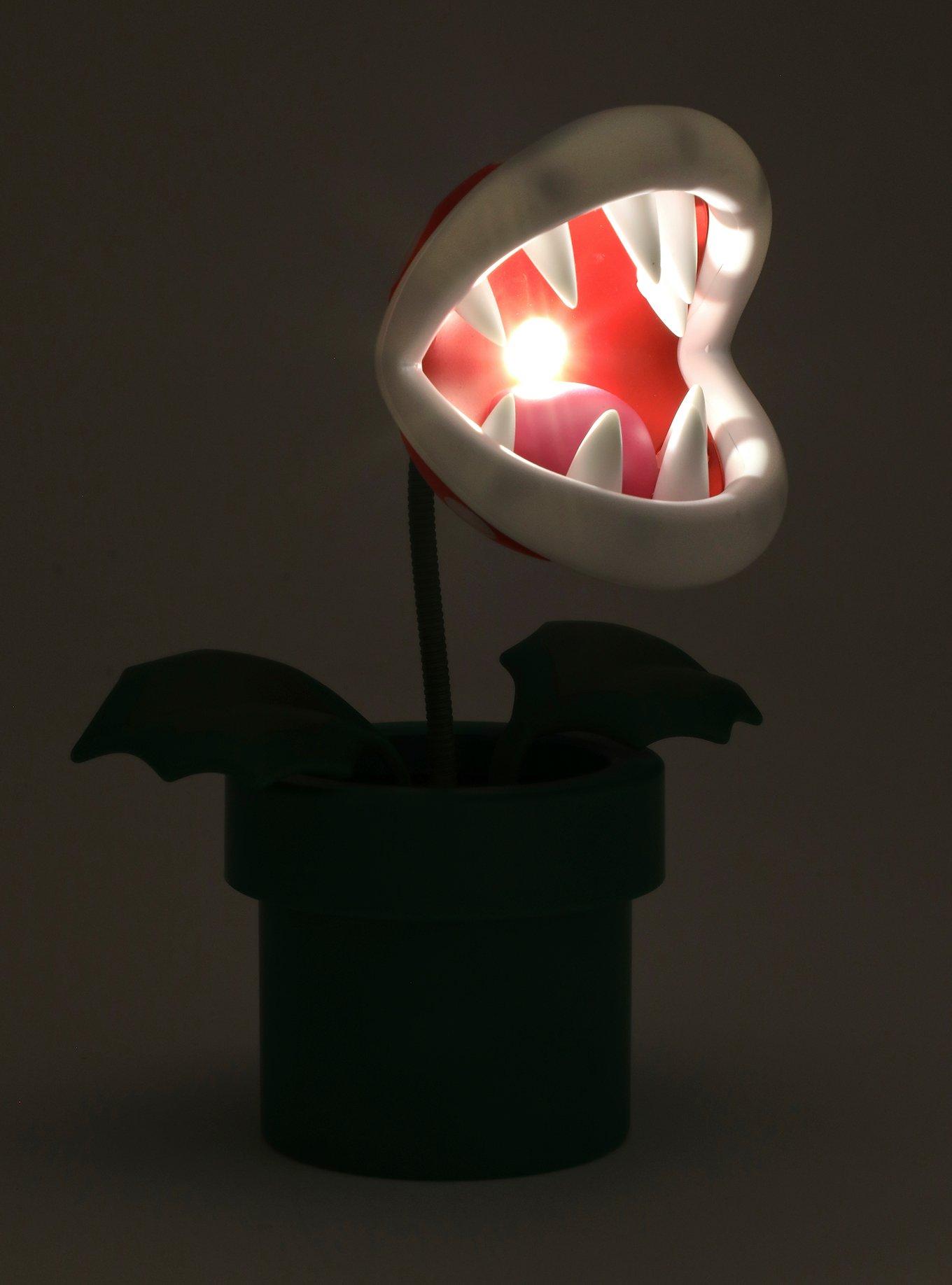 Super Mario Bros. Piranha Plant Posable Lamp, , alternate