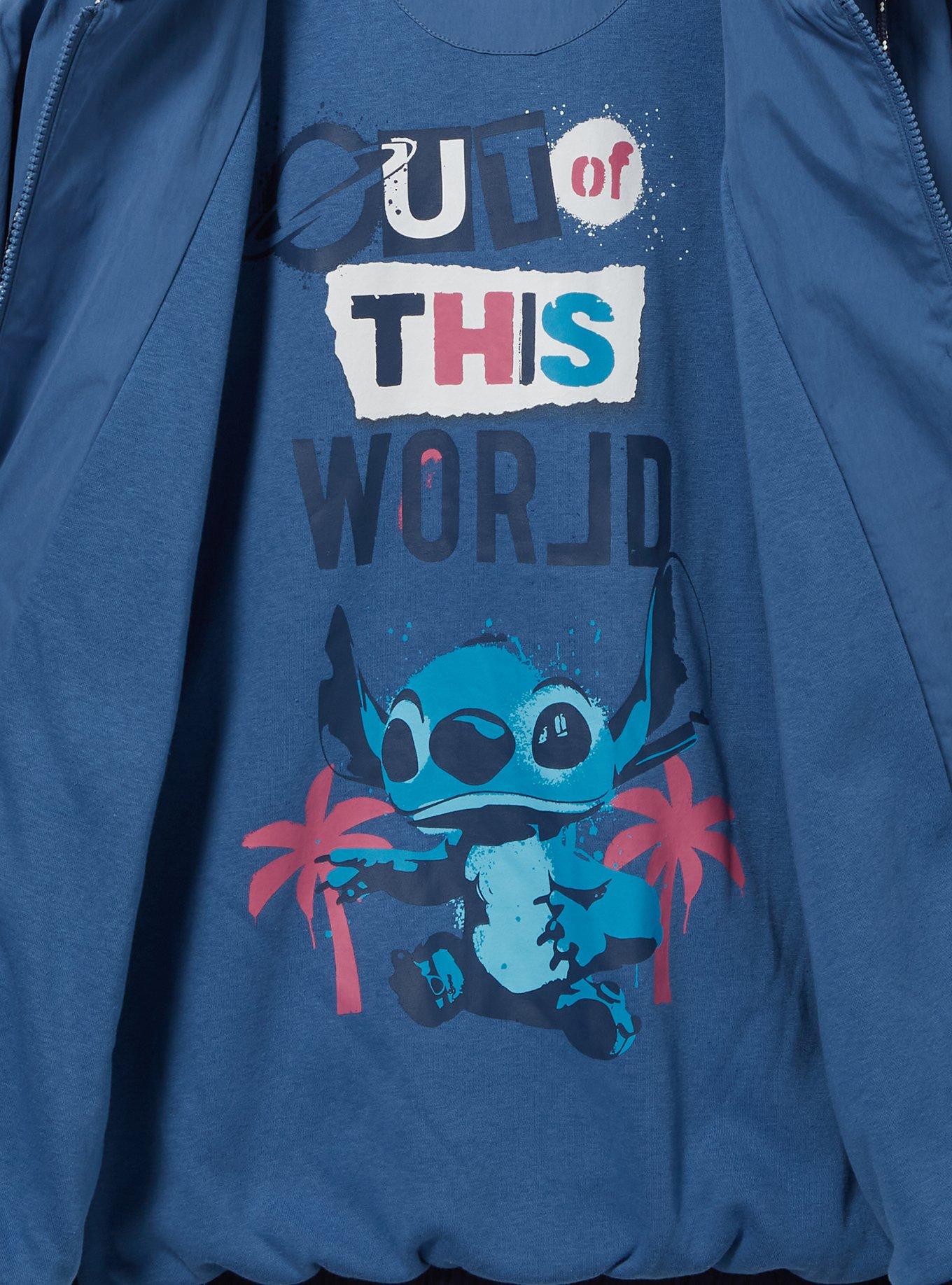 Disney Lilo And Stitch Color-Block Windbreaker Jacket, BLUE, alternate