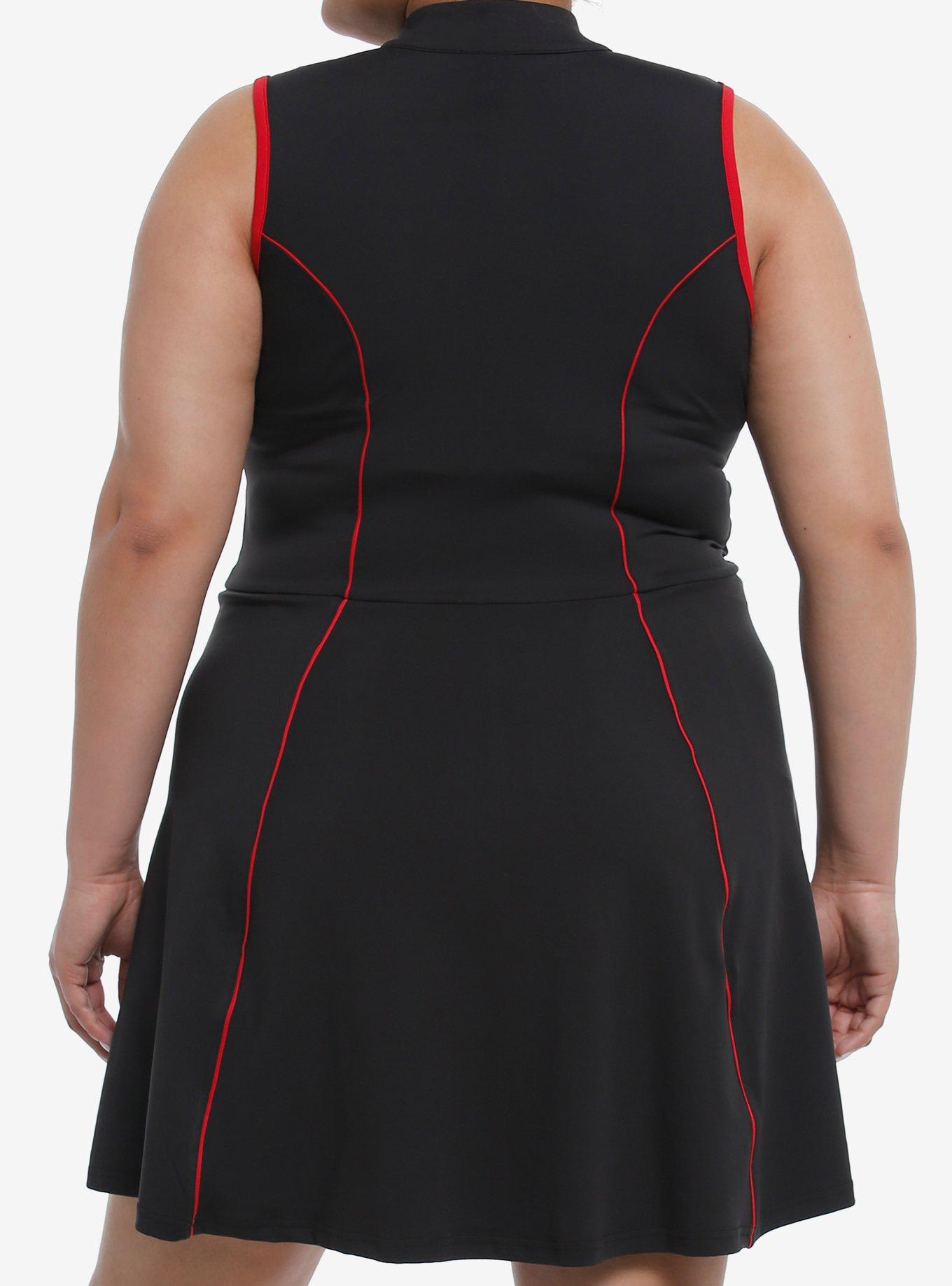 Her Universe Disney Mickey Mouse Athletic Dress Plus Size Her Universe Exclusive, BLACK, alternate