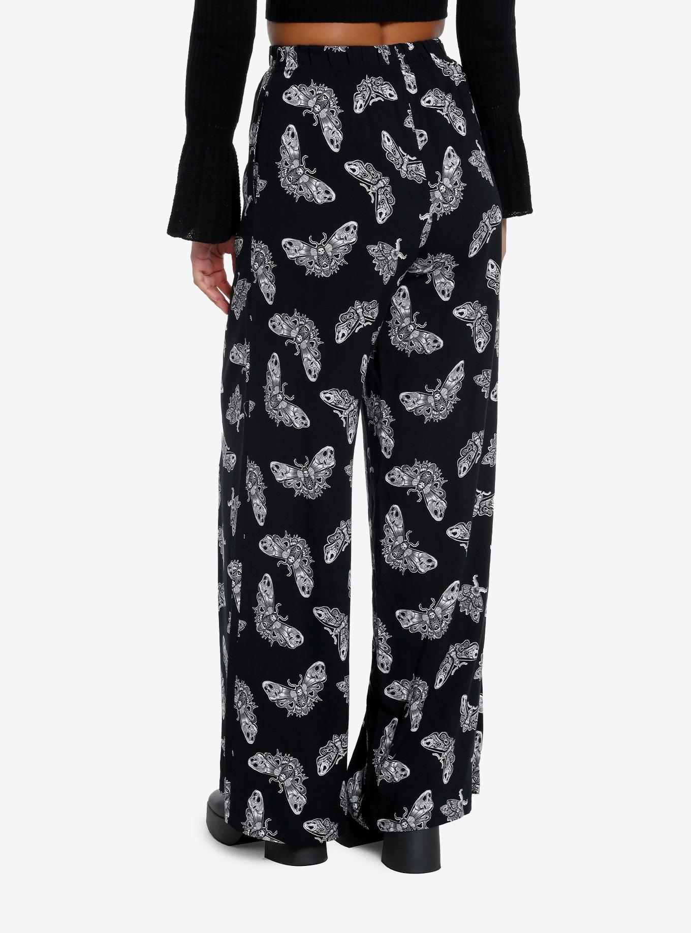Cosmic Aura Death's-Head Moth Wide Leg Pants, MULTI, alternate