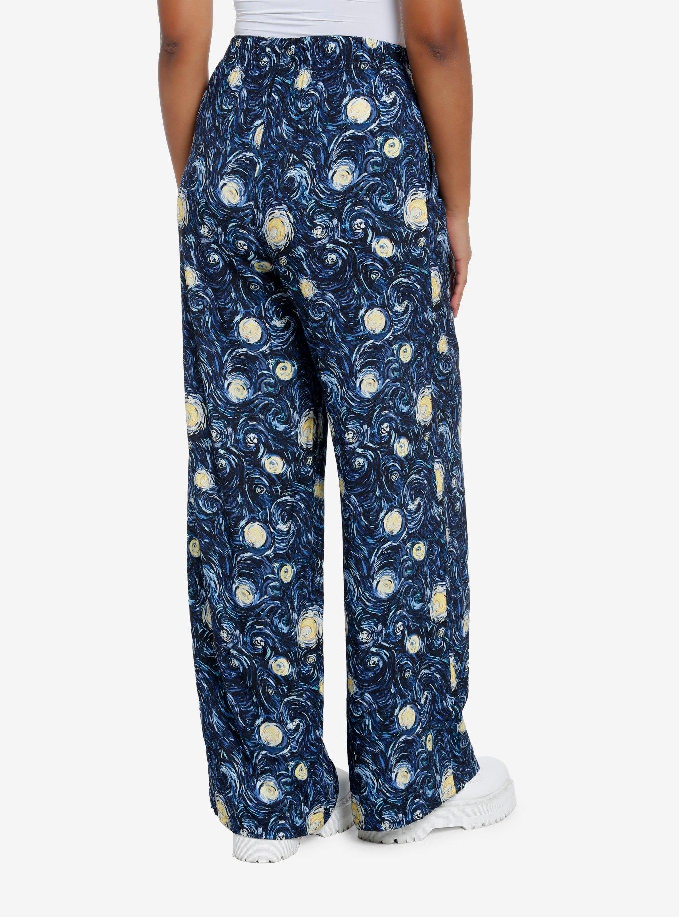 Cosmic Aura Starry Night Wide Leg Pants, , hi-res