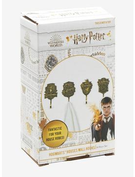 Harry Potter Hogwarts House Crest Wall Hook Set, , hi-res