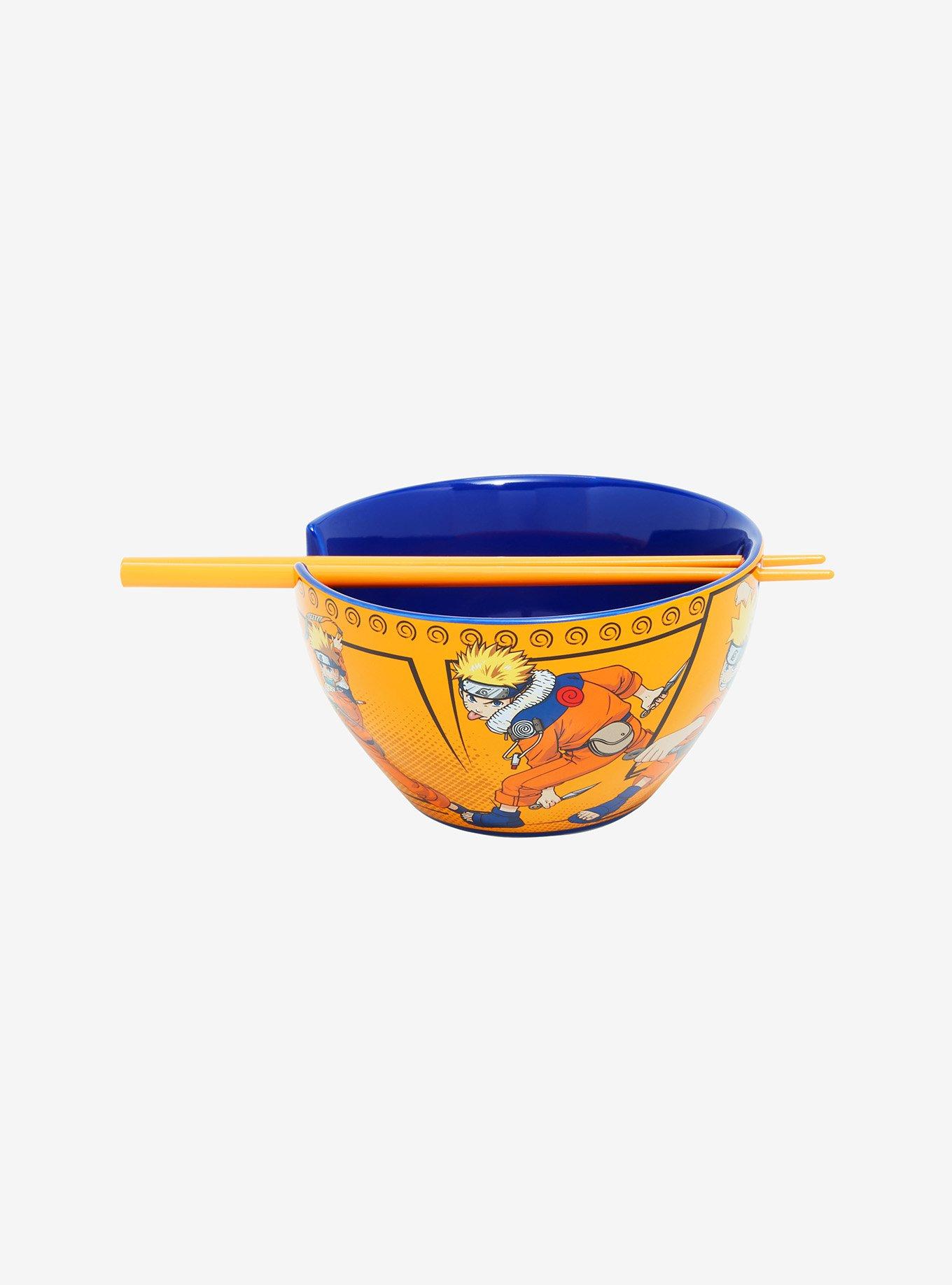 Naruto Orange Ramen Bowl With Chopsticks, , alternate