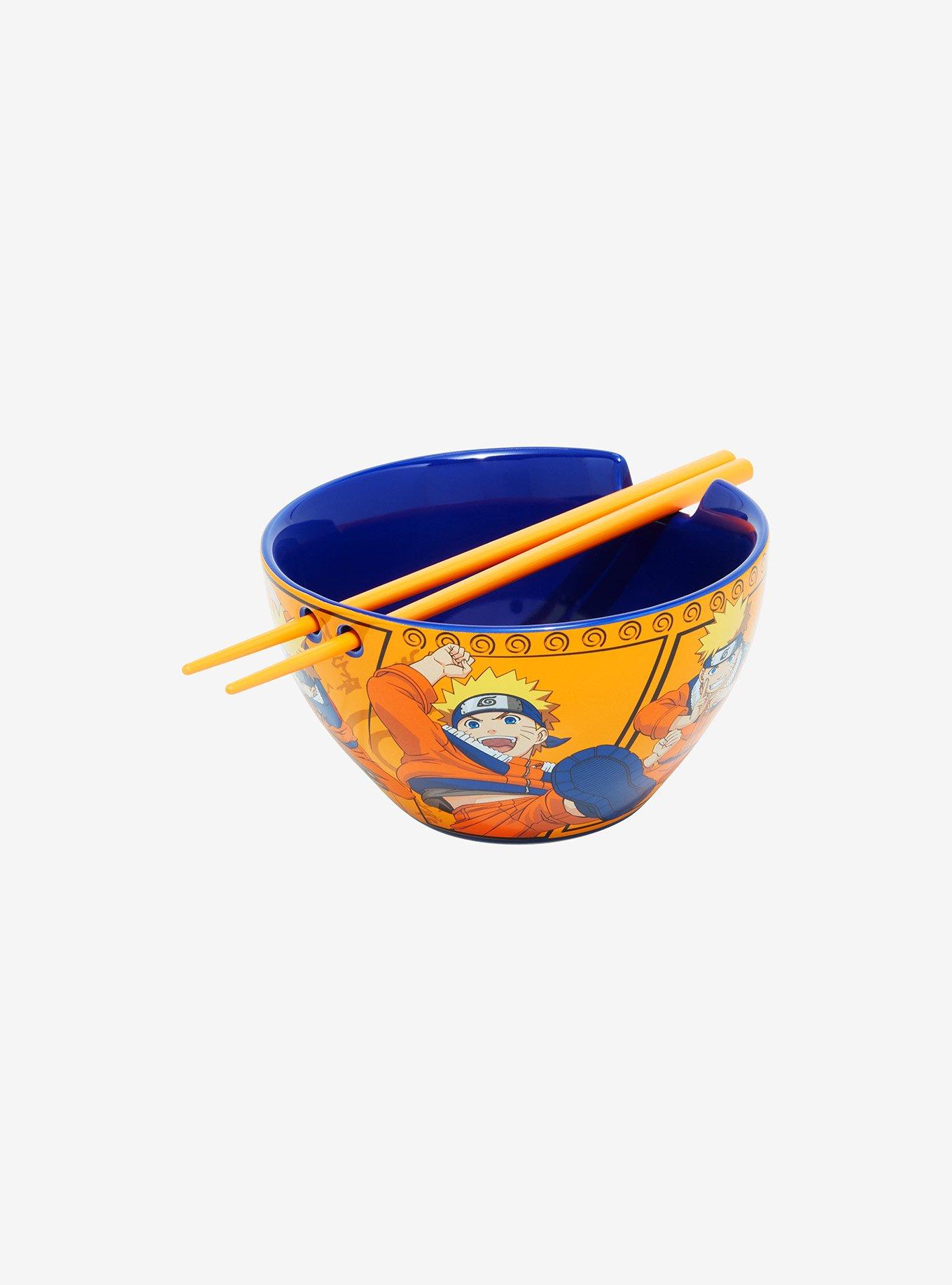 Naruto Orange Ramen Bowl With Chopsticks, , alternate