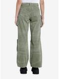 Social Collision Army Green Wash Cargo Pants, GREEN, alternate