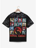 Mortal Kombat Black Allover Print T-Shirt - BoxLunch Exclusive, BLACK, alternate