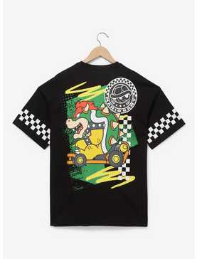 Nintendo Mario Kart Bowser Checkered Racing T-Shirt — BoxLunch Exclusive, , hi-res