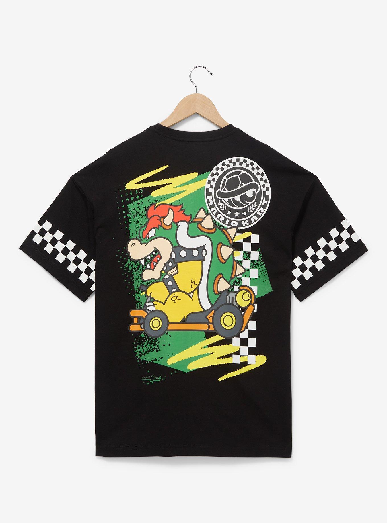 Nintendo Mario Kart Bowser Checkered Racing T-Shirt — BoxLunch Exclusive, MULTI, alternate
