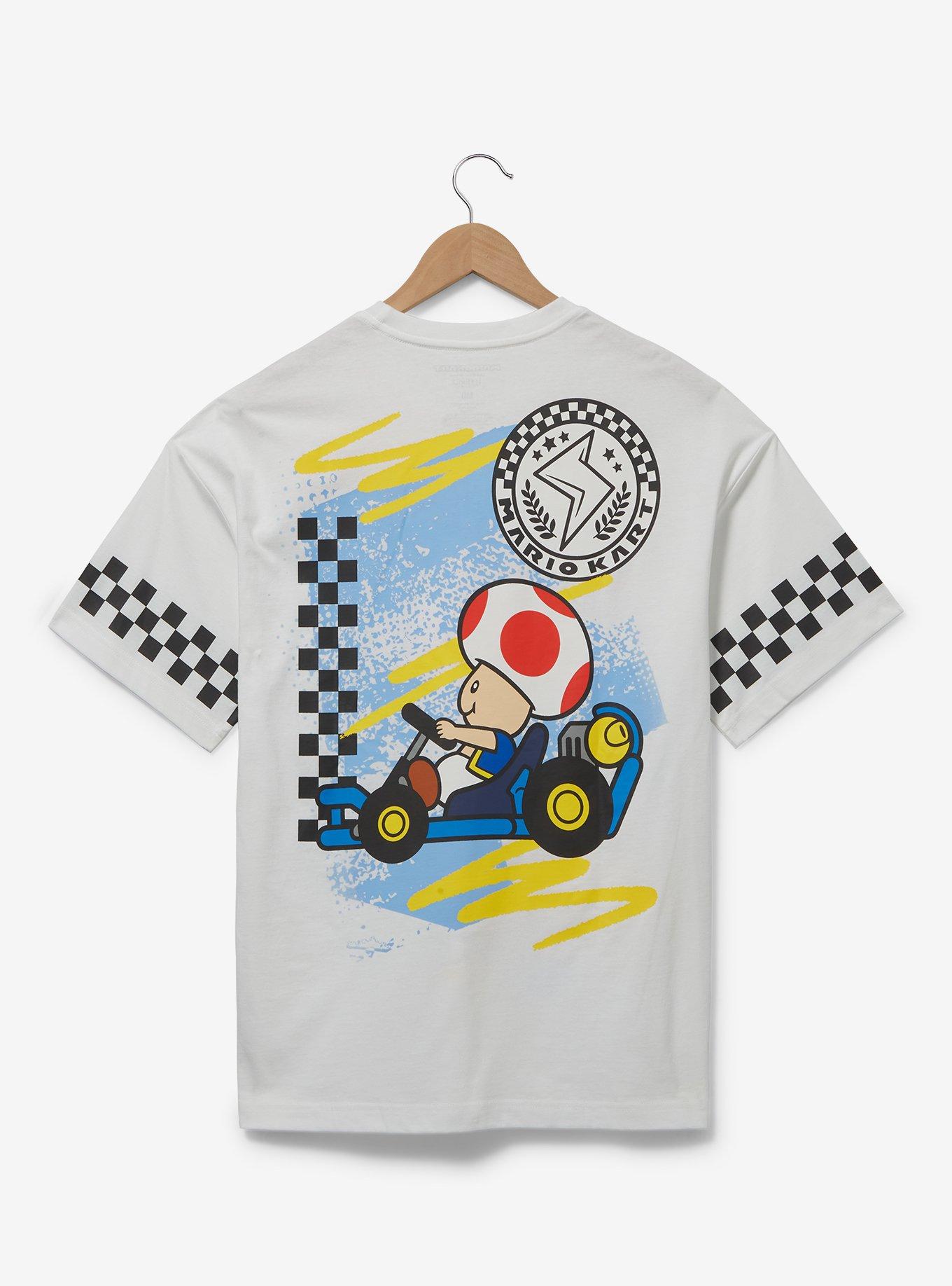 Nintendo Mario Kart Toad Checkered Racing T-Shirt &mdash; BoxLunch Exclusive, MULTI, alternate