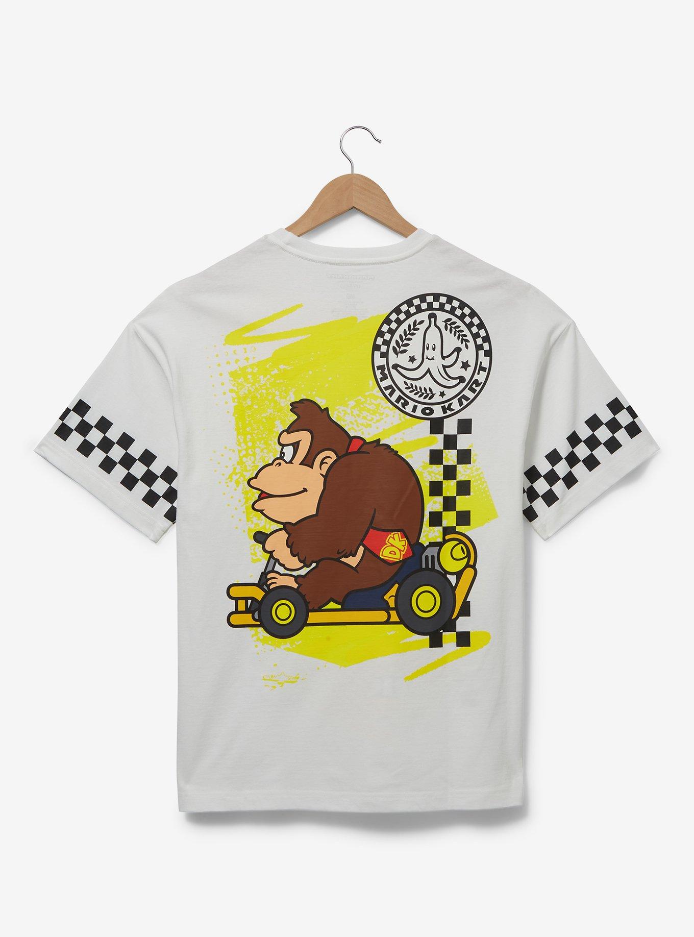 Nintendo Mario Kart Donkey Kong Checkered Racing T-Shirt — BoxLunch Exclusive