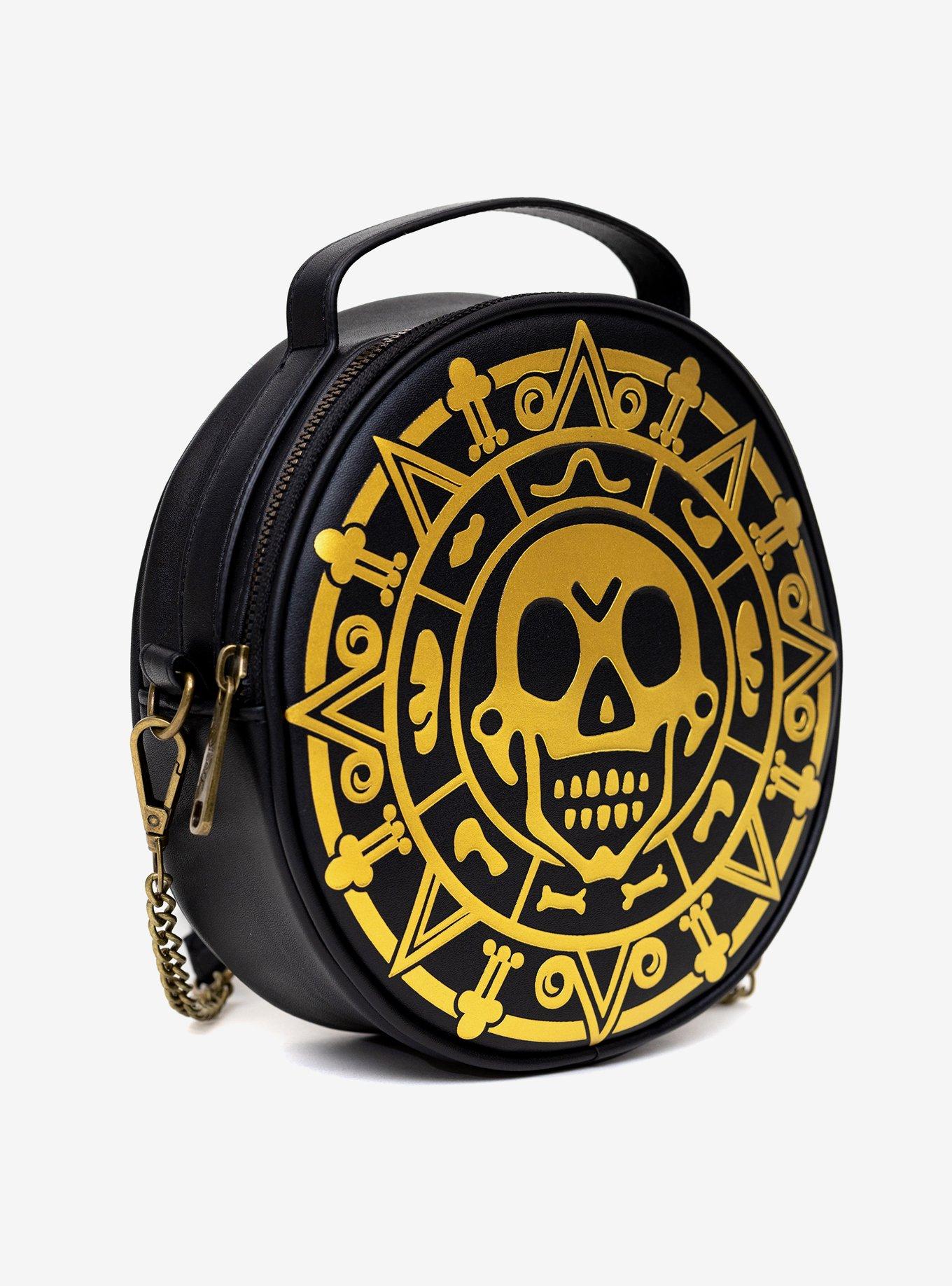 Disney Pirates Of The Caribbean Dead Men Tell No Tales Aztec Coin Crossbody Bag