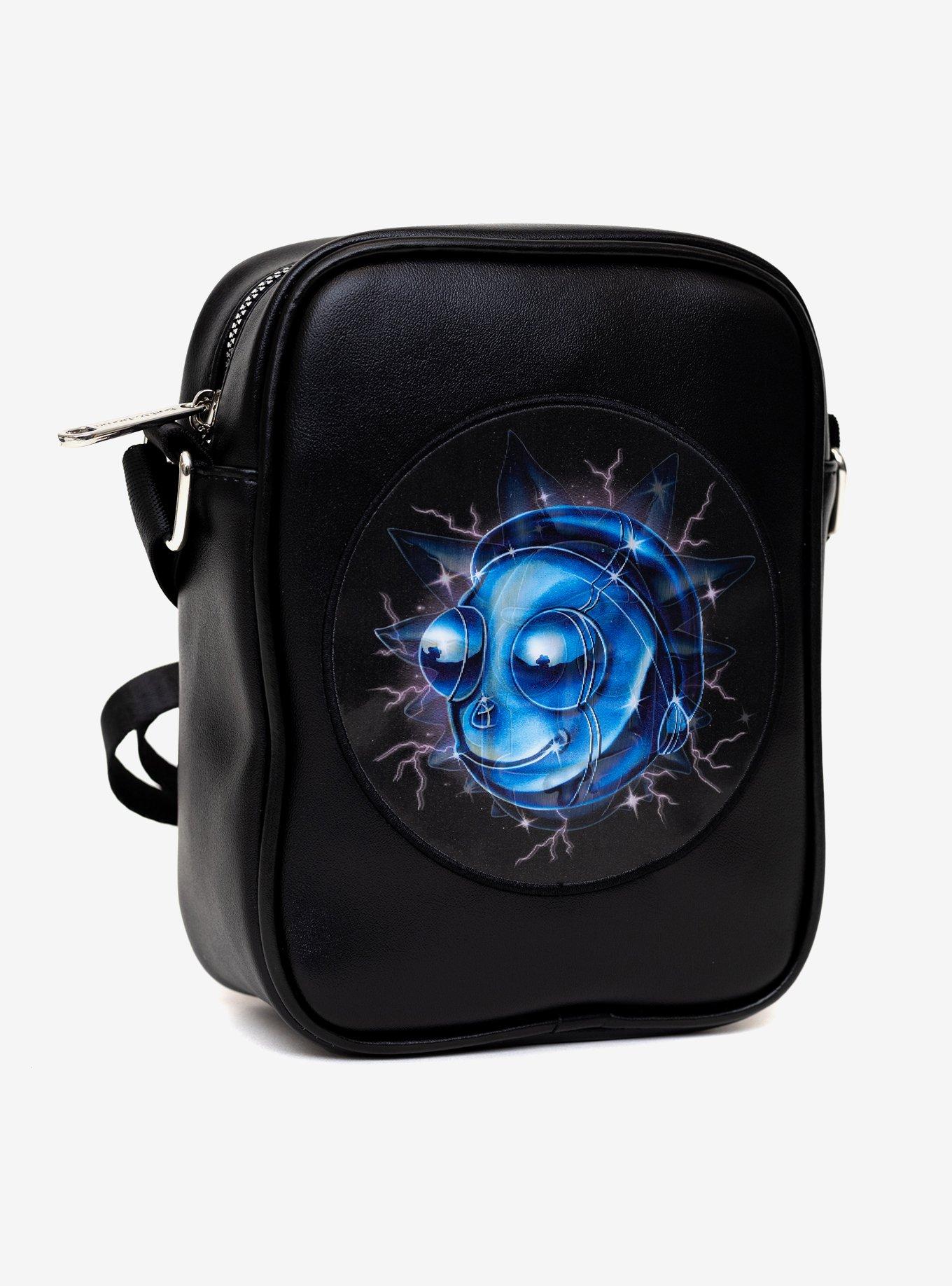 Rick And Morty Lenticular Face Expression Applique Crossbody Bag, , hi-res