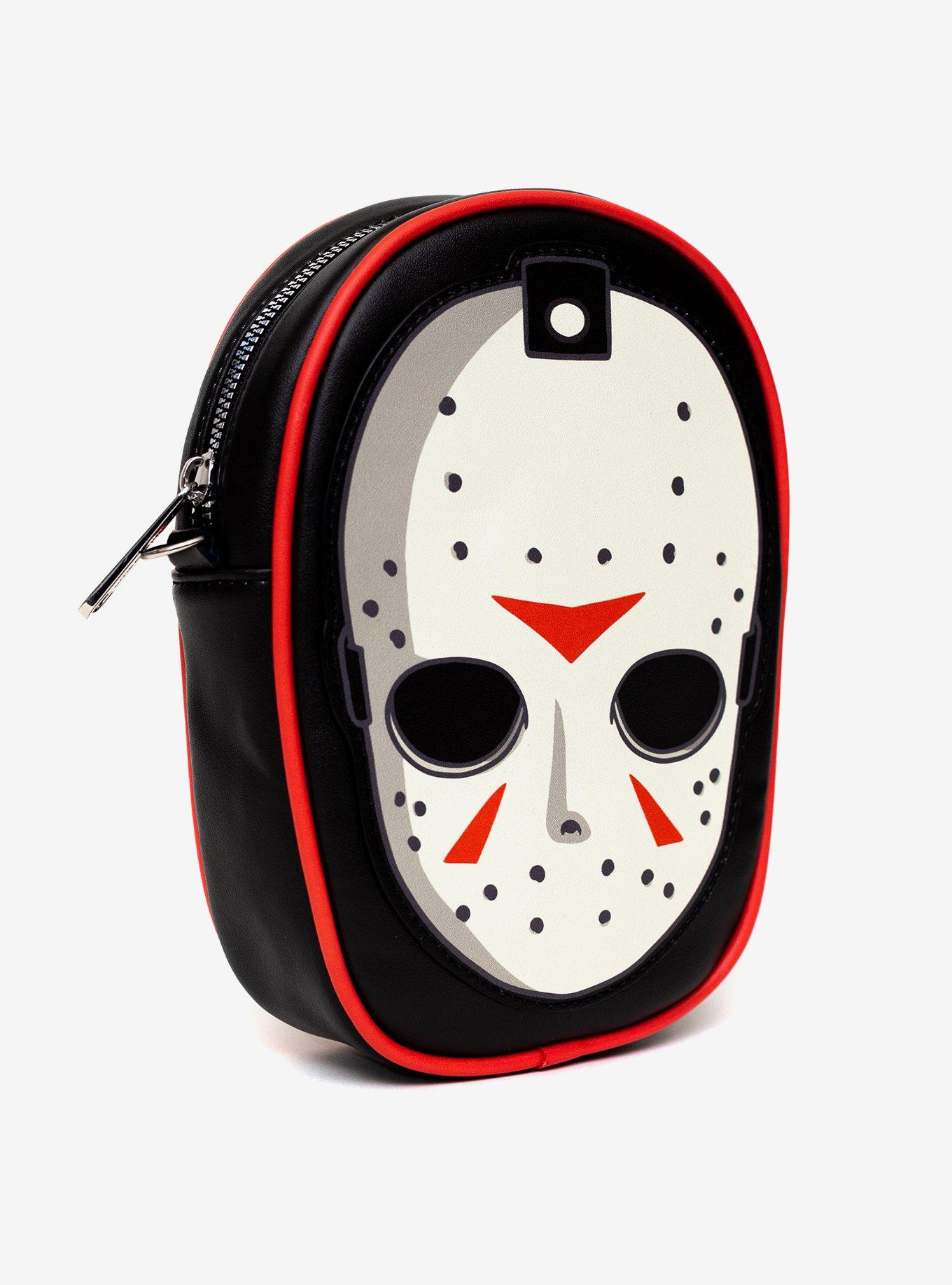 Friday The 13th Jason Hockey Mask Applique Crossbody Bag, , hi-res