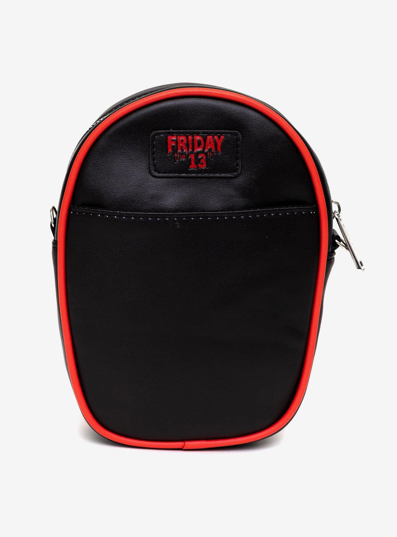 Friday The 13th Jason Hockey Mask Applique Crossbody Bag, , alternate