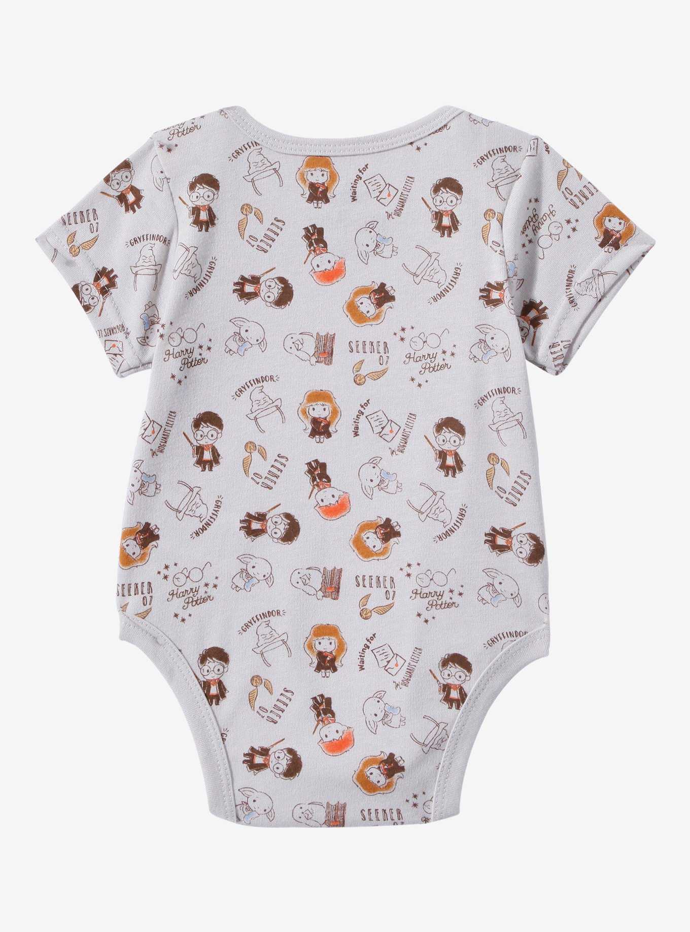 Harry Potter Characters Allover Print Infant One-Piece - BoxLunch Exclusive, , hi-res
