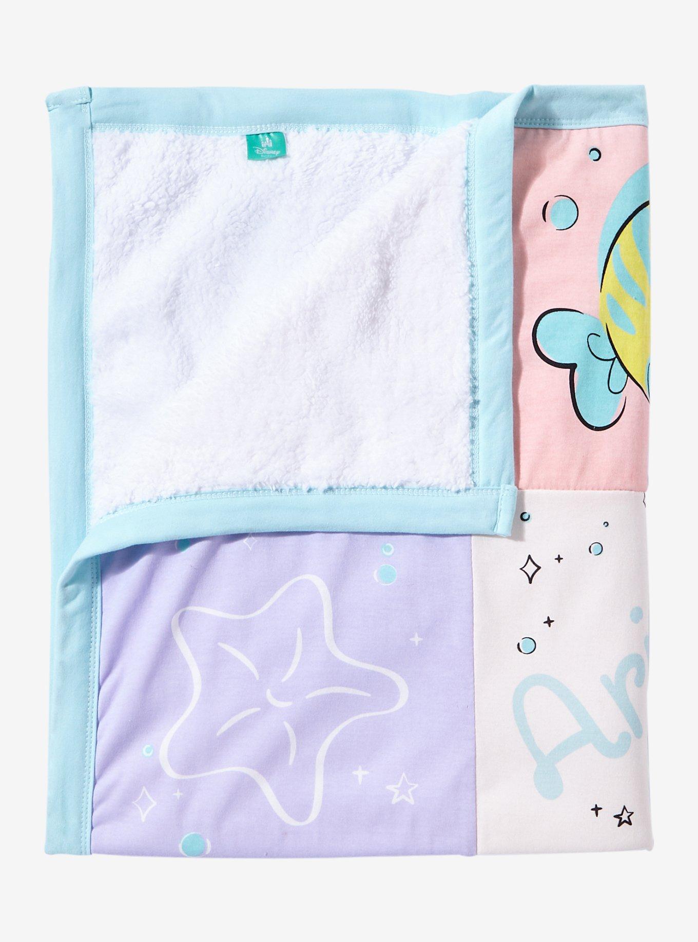 Disney The Little Mermaid Ariel and Flounder Quilted Baby Blanket &mdash; BoxLunch Exclusive, , alternate
