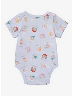Disney Snow White and the Seven Dwarfs Allover Print Infant One-Piece — BoxLunch Exclusive, , hi-res
