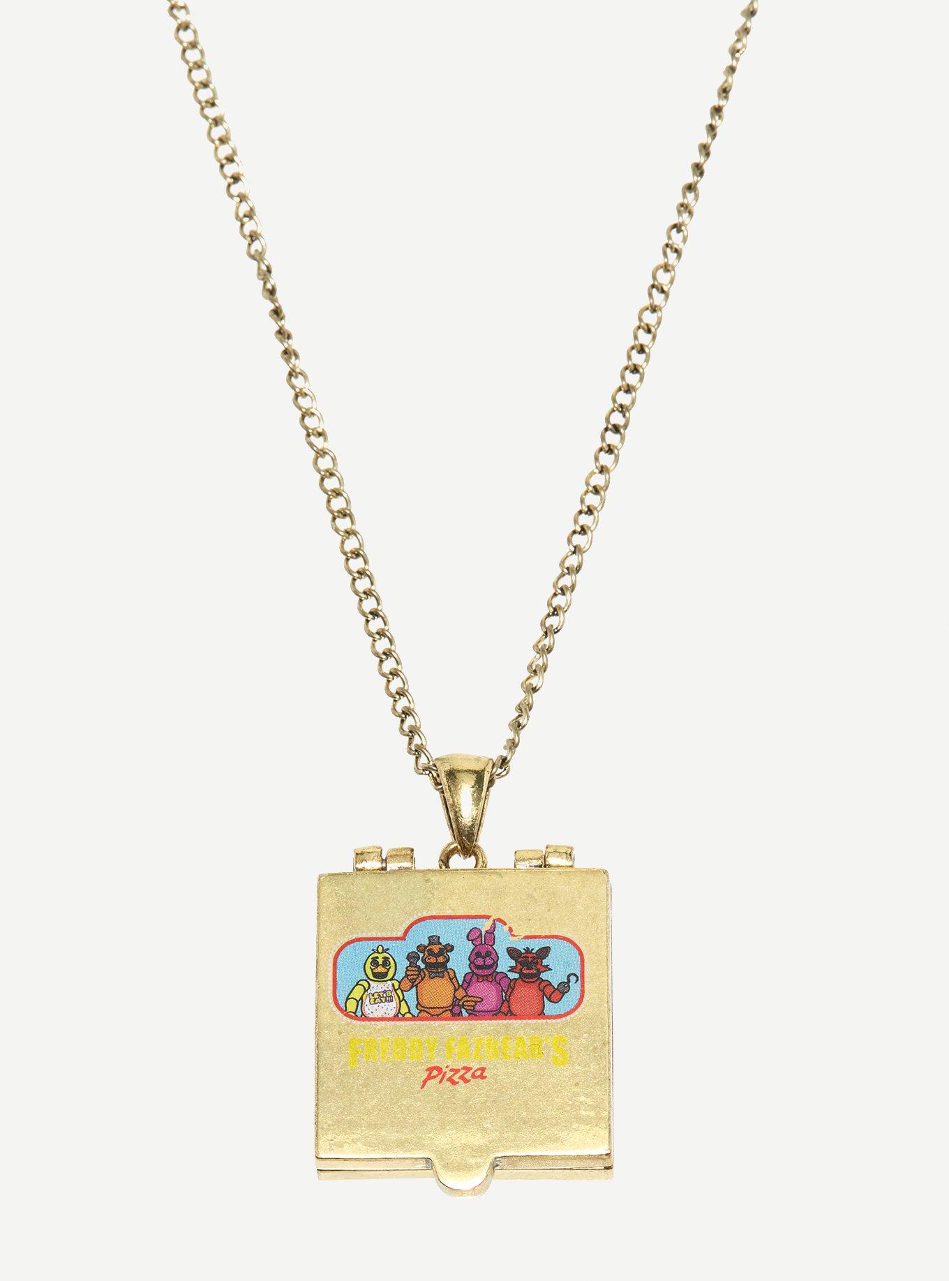 Five Nights At Freddy's Pizza Box Necklace, , alternate