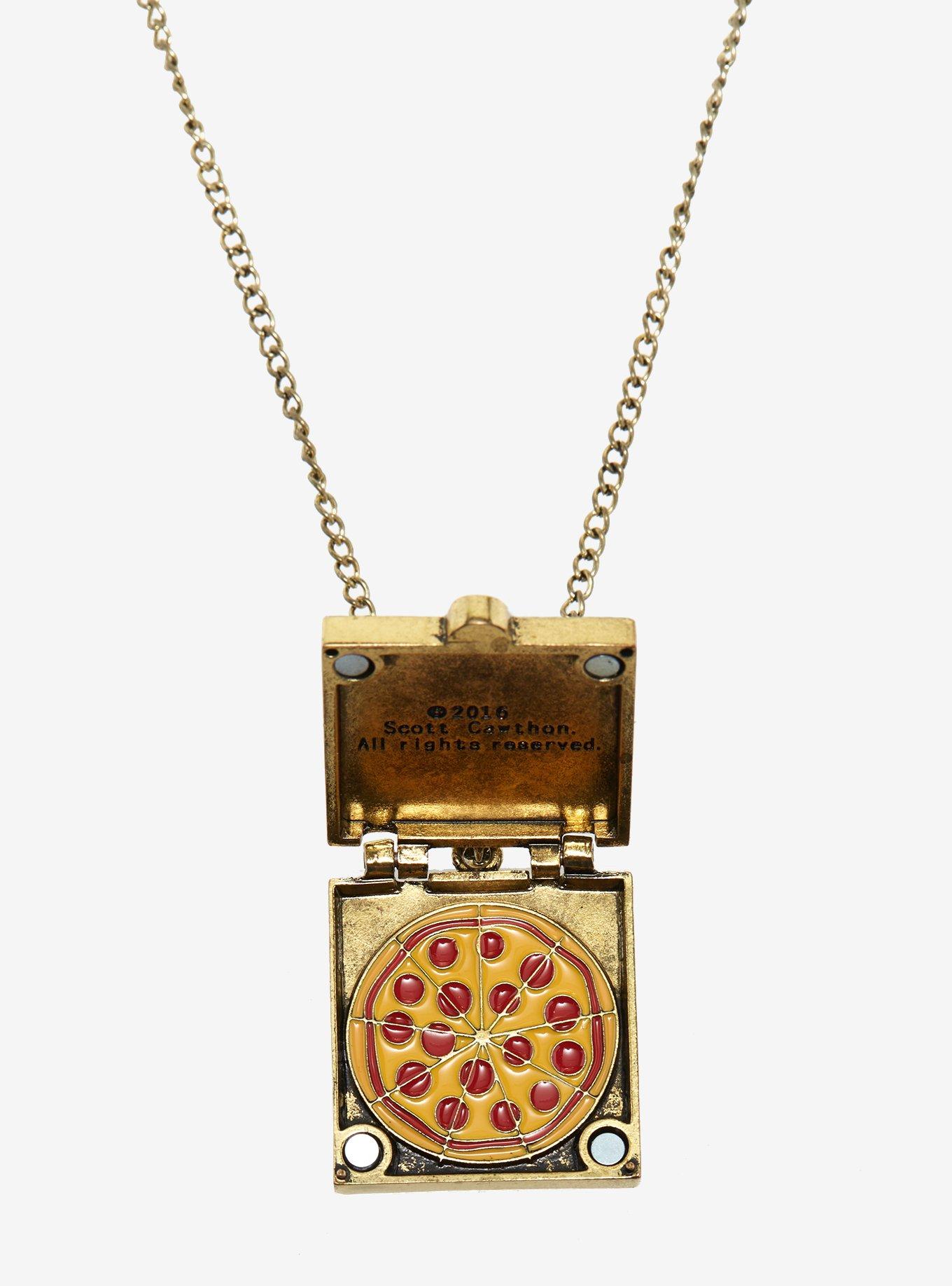 Five Nights At Freddy's Pizza Box Necklace, , alternate