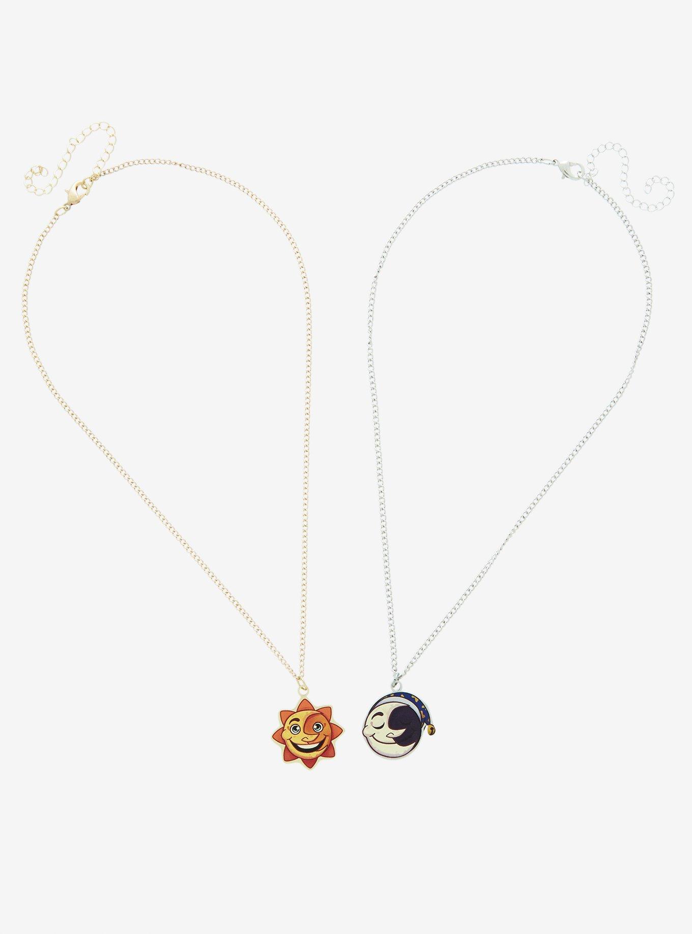 Five Nights At Freddy's: Security Breach Sun & Moon Best Friend Necklace Set, , alternate