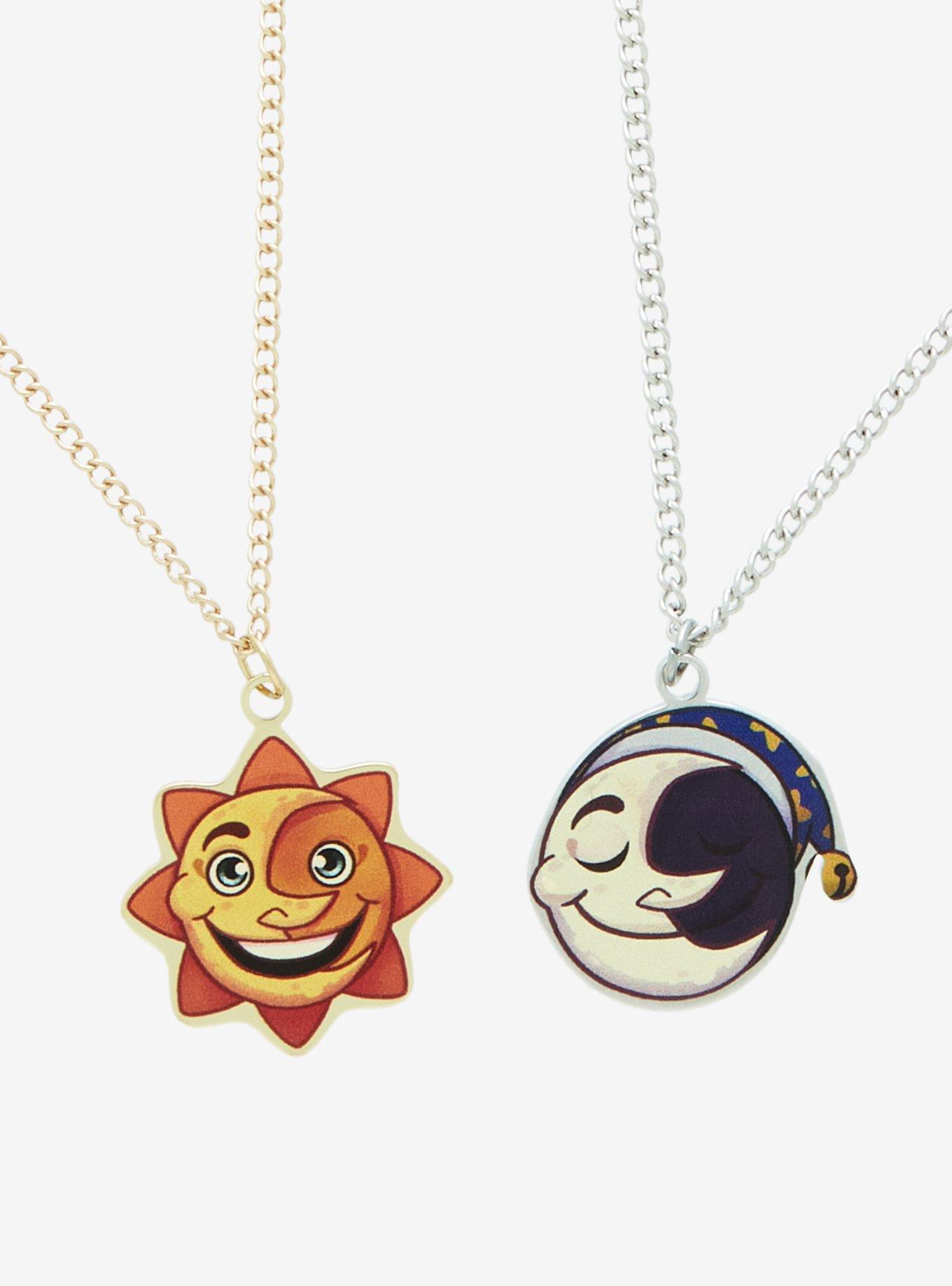 Five Nights At Freddy's: Security Breach Sun & Moon Best Friend Necklace Set, , alternate