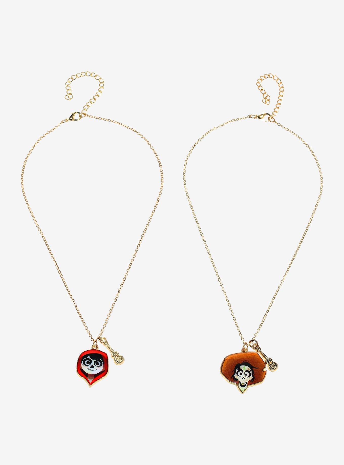Disney Pixar Coco Miguel & Hector Best Friend Necklace Set, , alternate