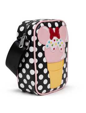 Disney Minnie Mouse Polka Dot Ice Cream Cone Crossbody Bag, , hi-res