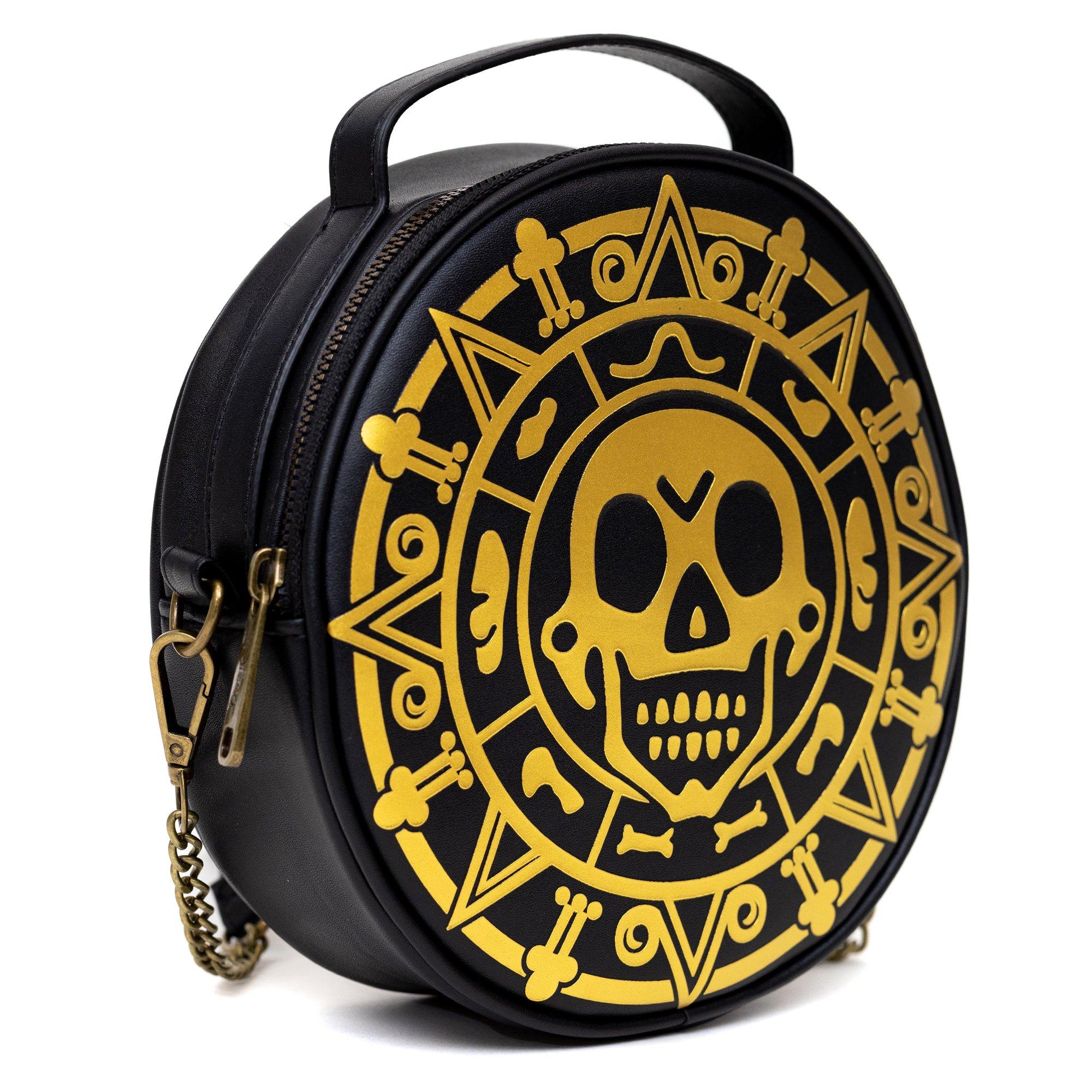 Disney Pirates Of The Caribbean Dead Men Tell No Tales Aztec Coin Crossbody Bag, , alternate