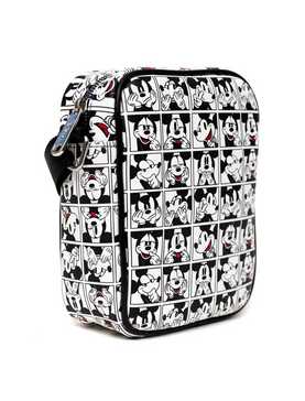 Disney Mickey Mouse Expression Blocks White Black Crossbody Bag, , hi-res