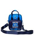 Disney Monsters University Chenille Patch With Monsters Print Blues Crossbody Bag, , alternate